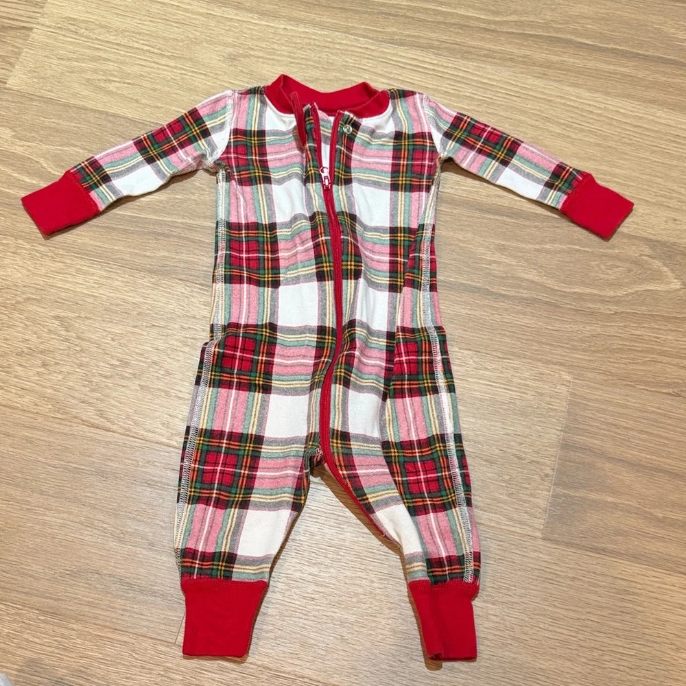 Hanna Andersson Red White Plaid One-Piece